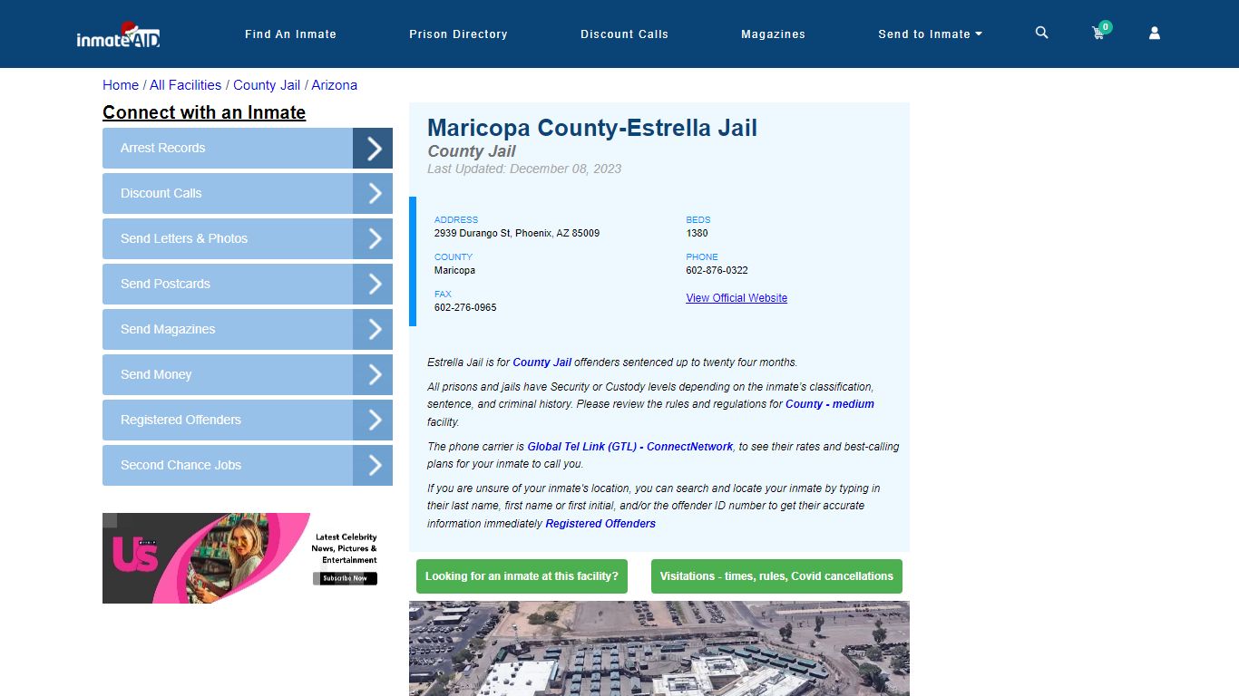 Maricopa County-Estrella Jail - Inmate Locator - Phoenix, AZ